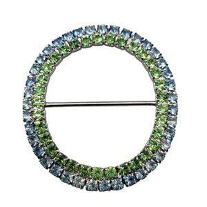 Double Row Rhinestone Buckle for Scarfs Jackets Coat Skirts Dresses or Knitwear